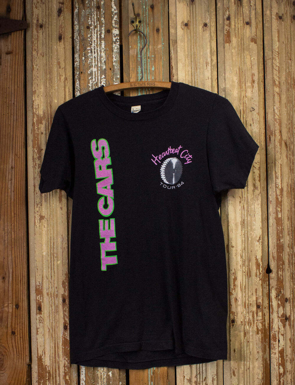 The Cars Heartbeat City Concert T Shirt 1984 Black